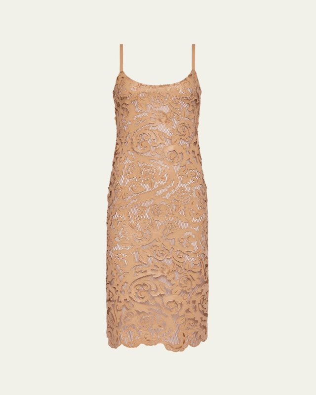 Kazuko Lasercut Midi Dress